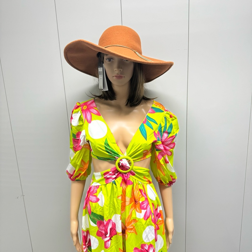 🌼SUPER SALE $120 WIDE BRIM CHAIN DETAIL HAT